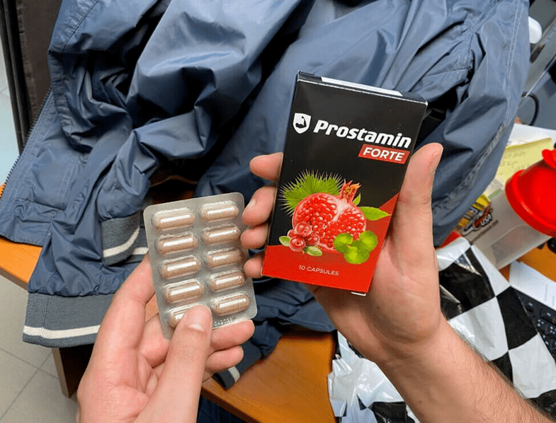 Arrival of a parcel with Prostamin Forte