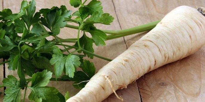 parsley root for the treatment of prostatitis