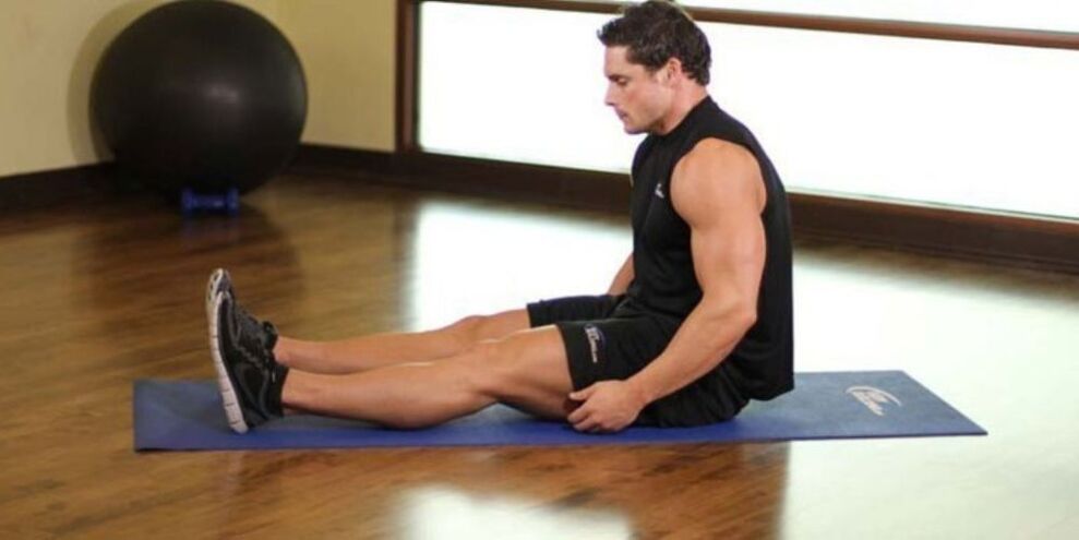 A man performing exercises to help relieve inflammation of the prostate